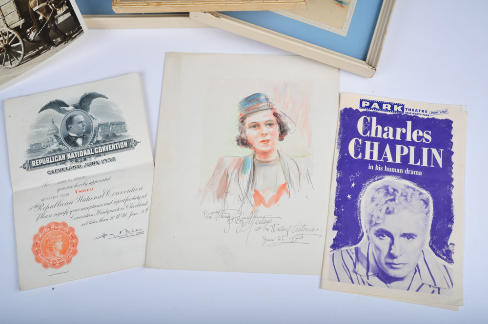 Collection of Unique Vintage Ephemera Featuring Tazouz