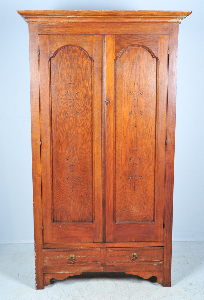 Vintage Oak Wardrobe