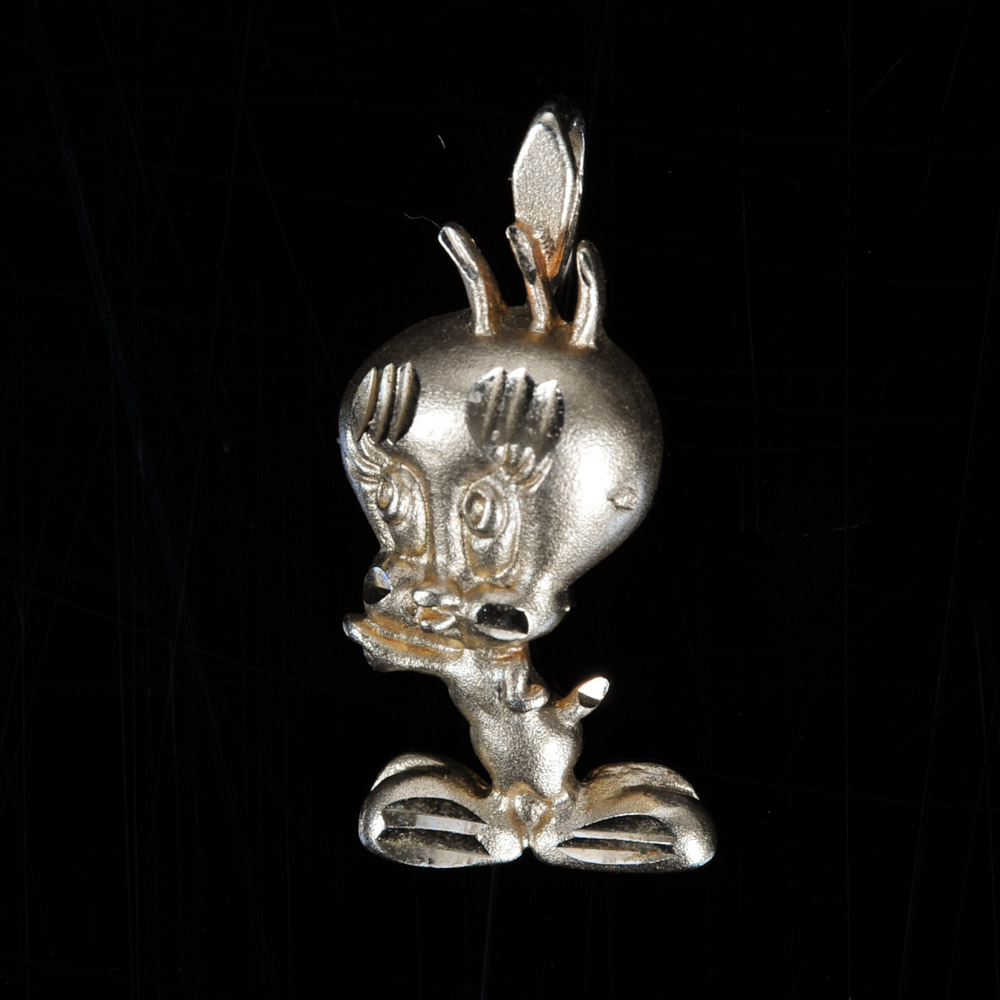 14K Yellow Gold Tweety Bird Pendant