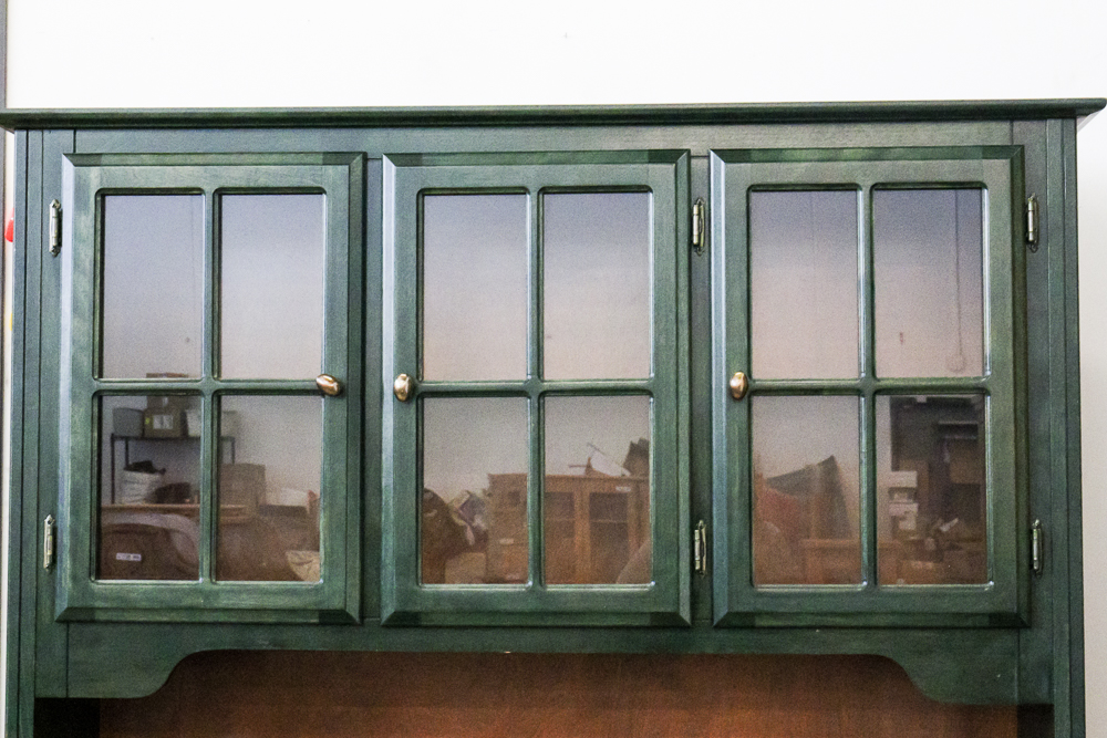 Dark Green Wooden Hutch