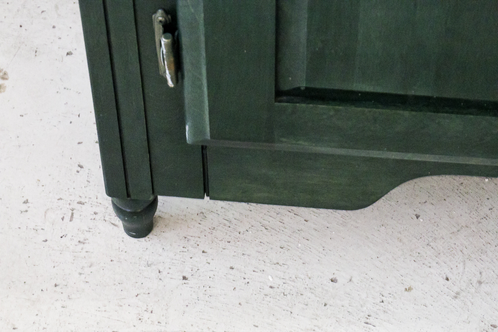 Dark Green Wooden Hutch