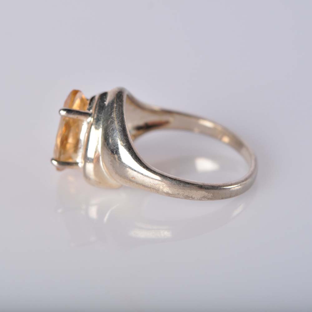 Trio of Sterling Silver Gemstone Rings