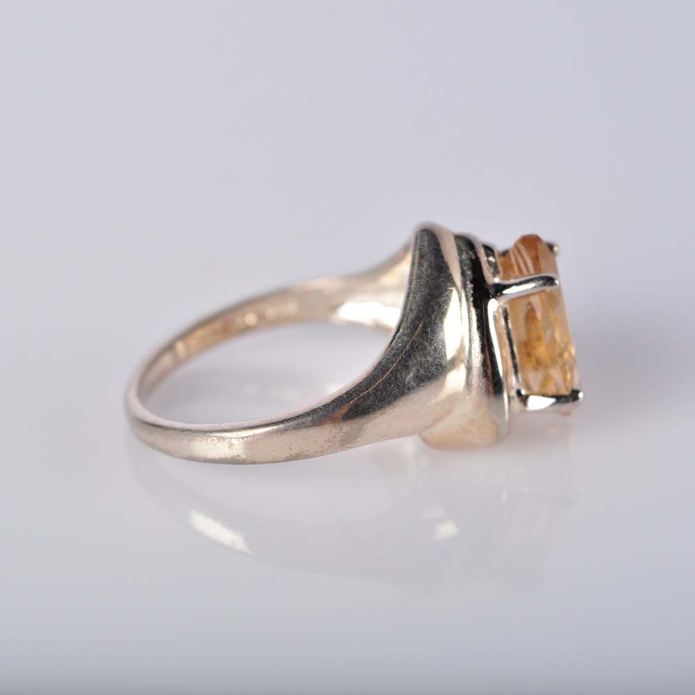 Trio of Sterling Silver Gemstone Rings