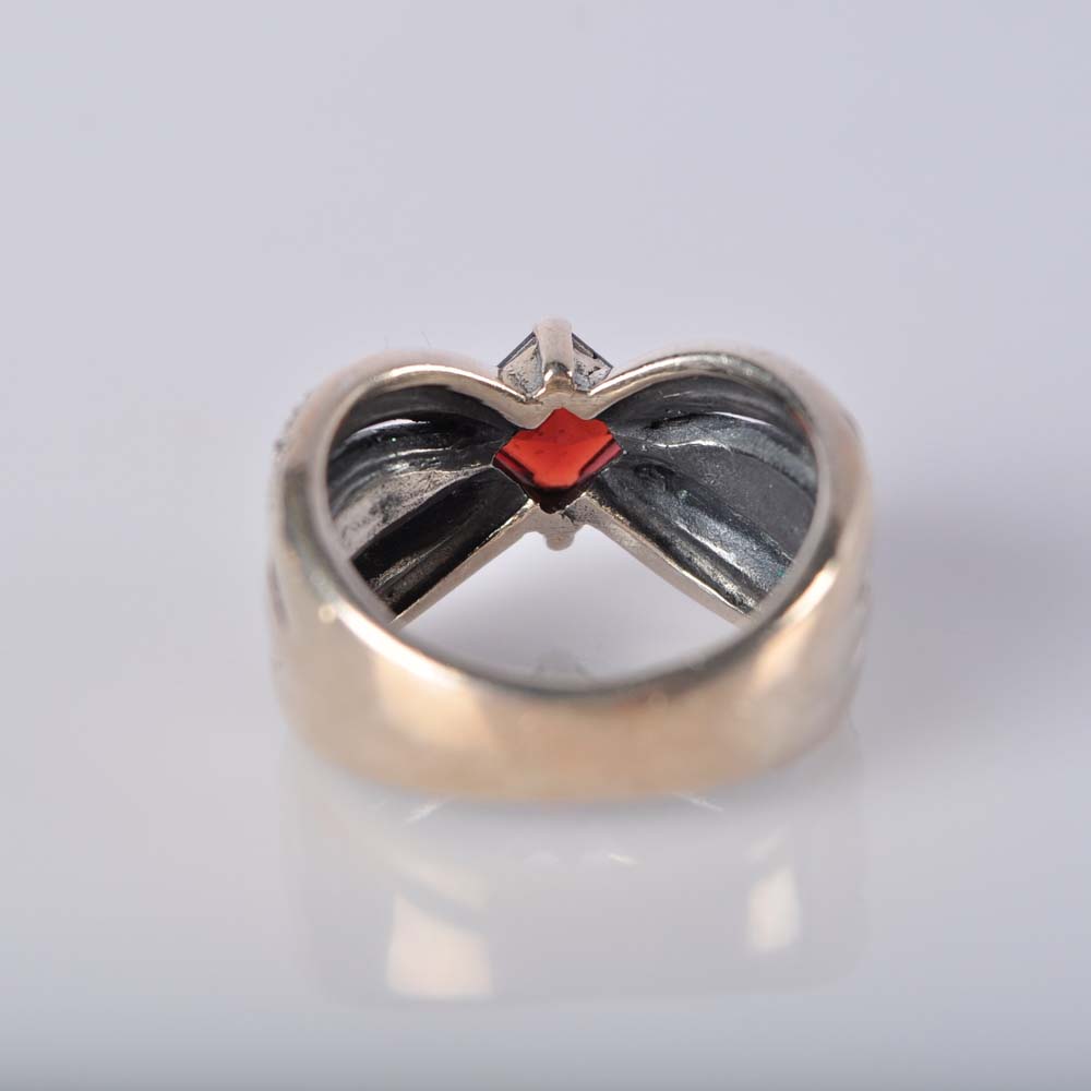 Trio of Sterling Silver Gemstone Rings