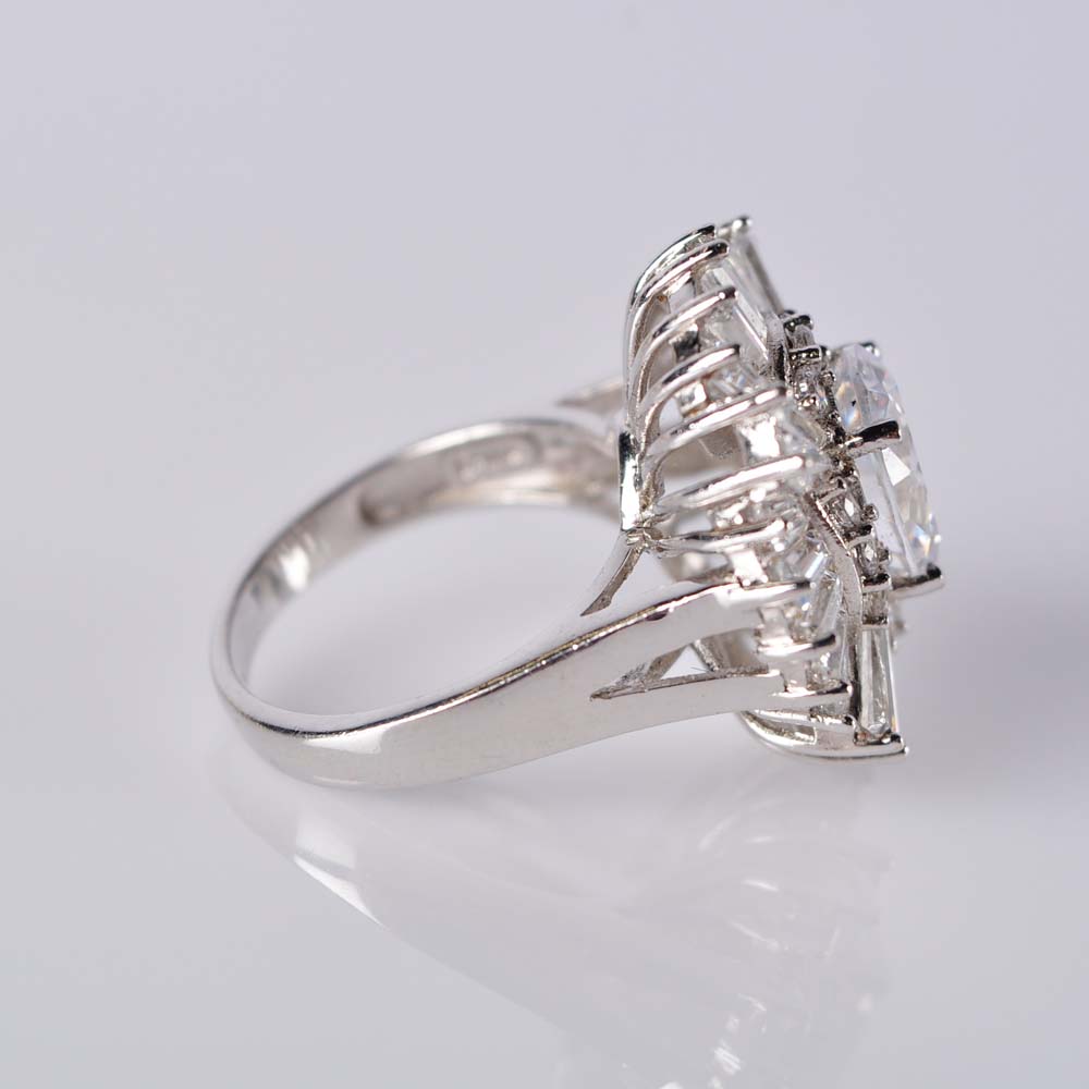 Pair of 925 Sterling Silver Rings