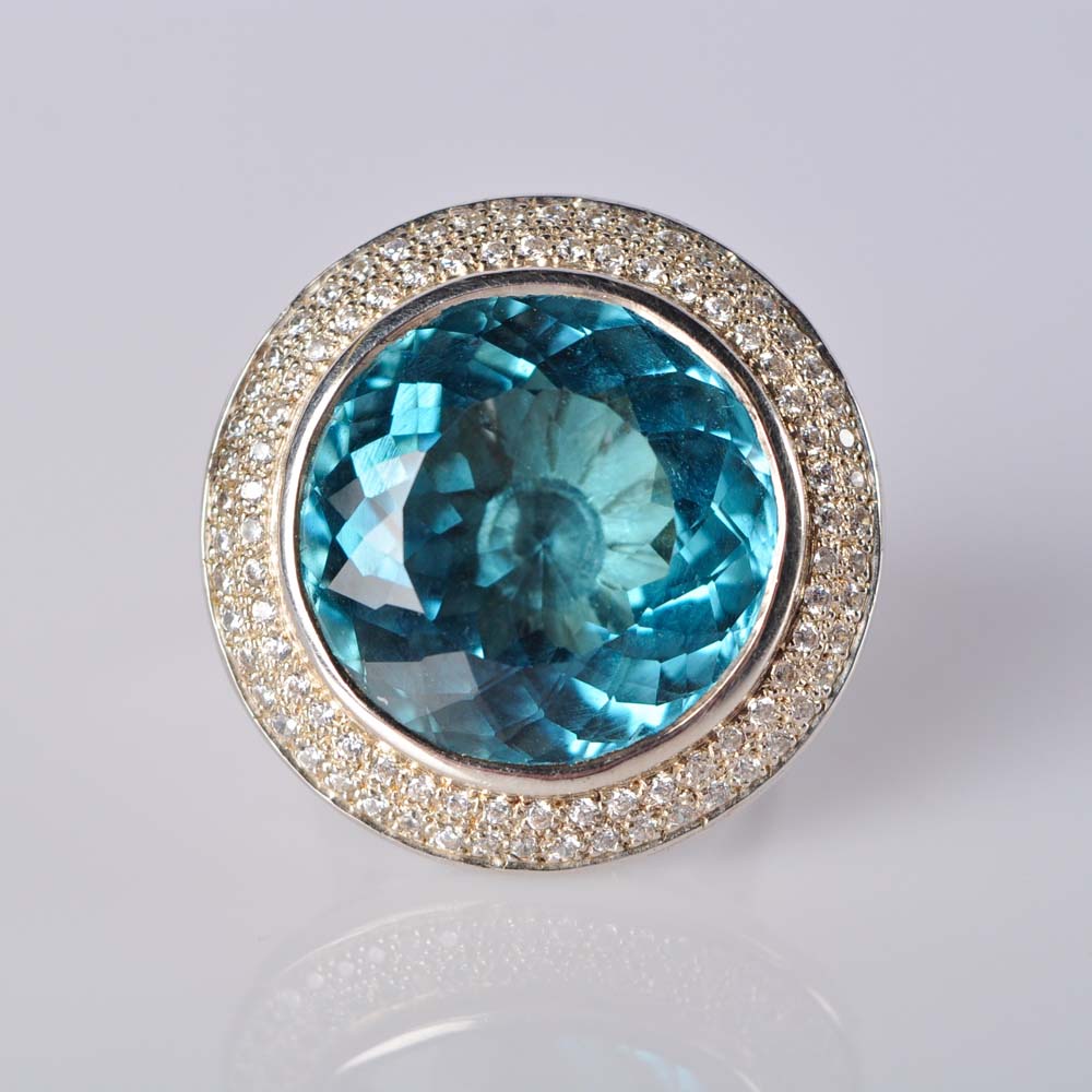 Pair of 925 Sterling Silver Rings