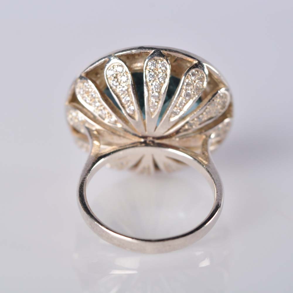 Pair of 925 Sterling Silver Rings