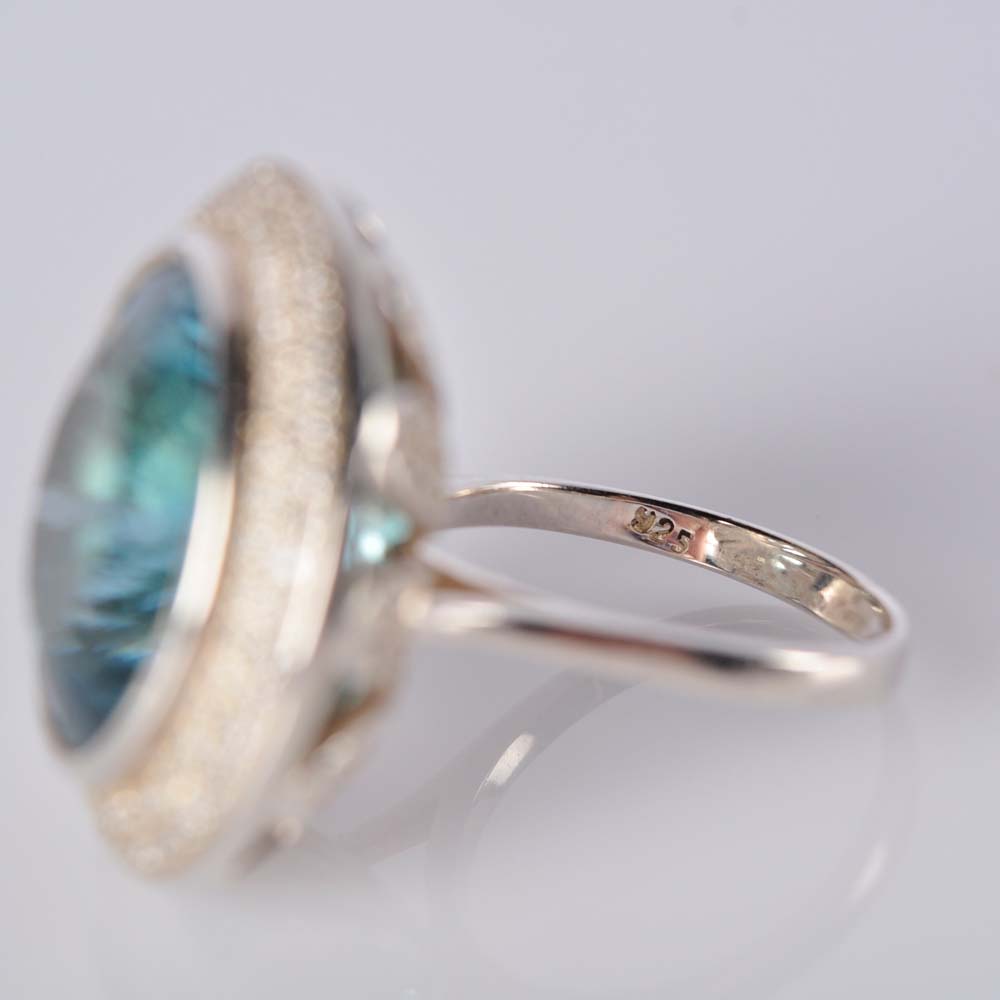 Pair of 925 Sterling Silver Rings