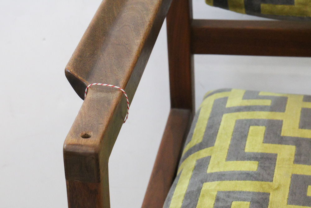 Mid Century Modern-Style Upholstered Armchair