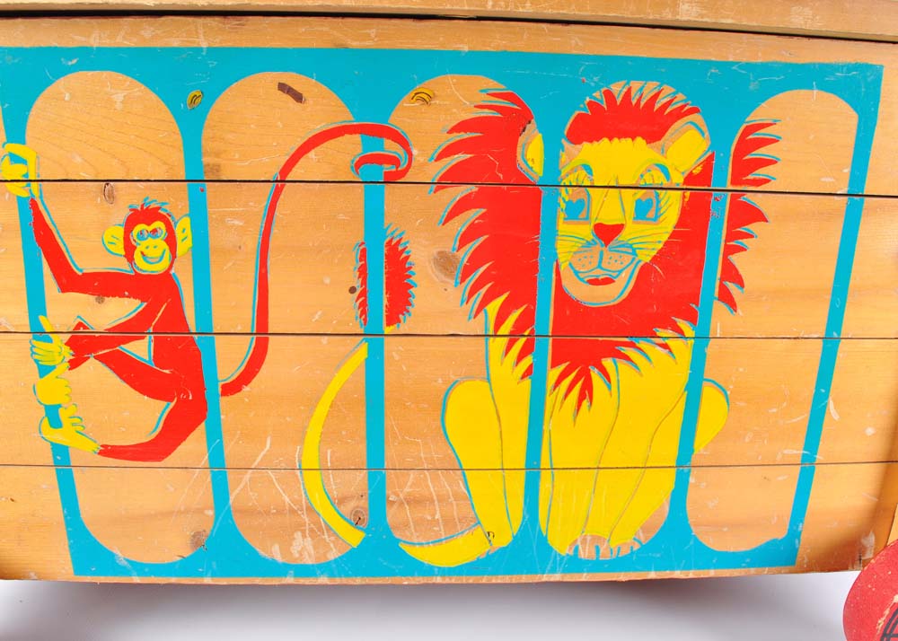 Vintage Wood Toy Wagon