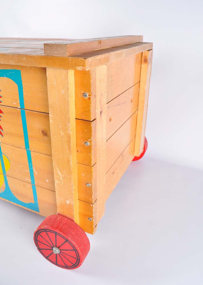 Vintage Wood Toy Wagon