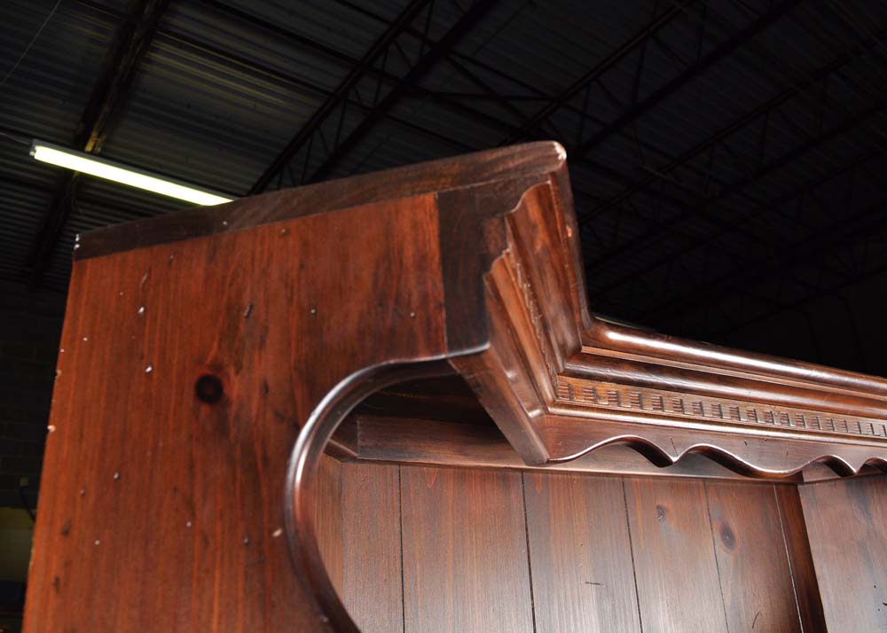 Dark Wood Ethan Allen Corner Cabinet