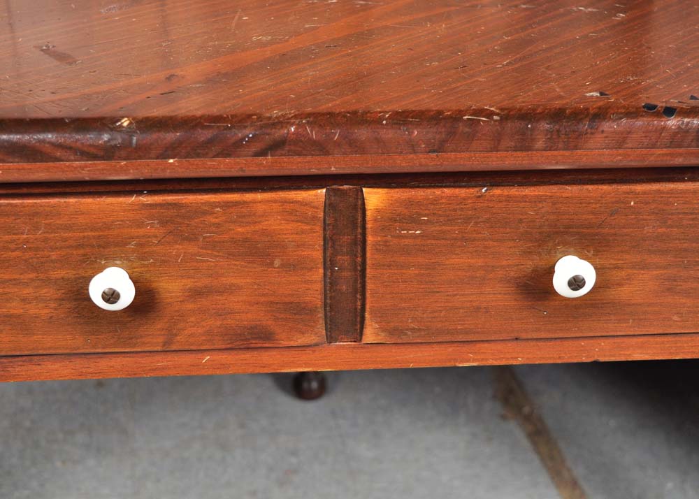 Dark Wood Ethan Allen Corner Cabinet