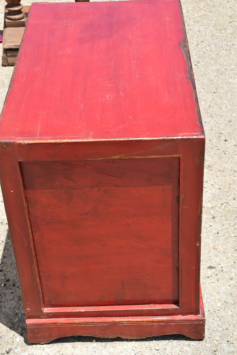 Hand Painted Asian Cupboard