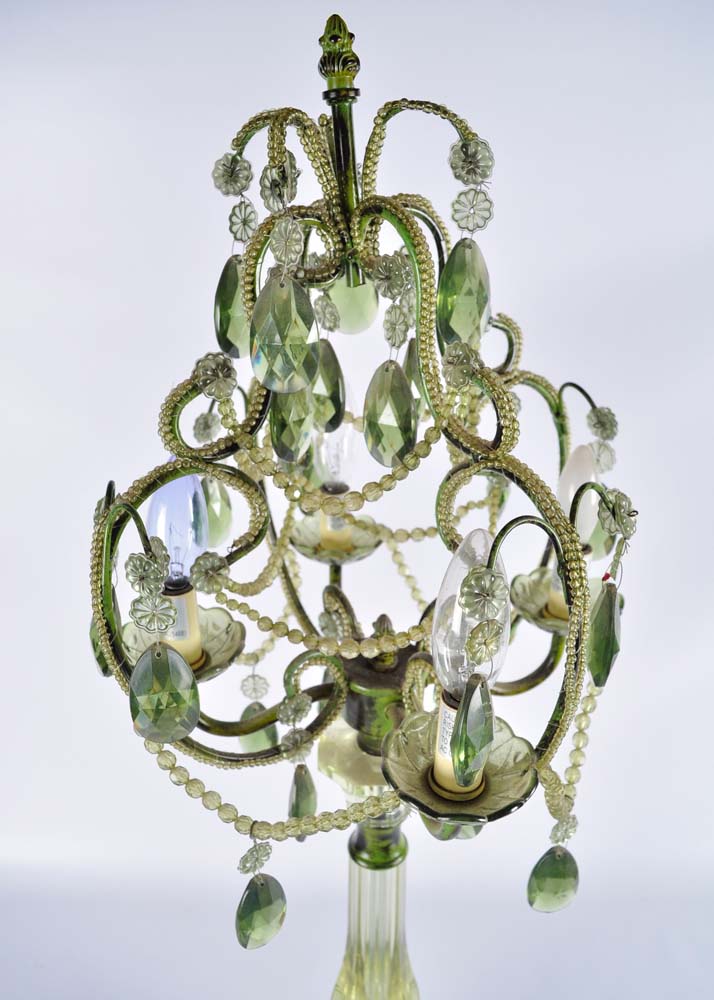 Green Beaded Lamp