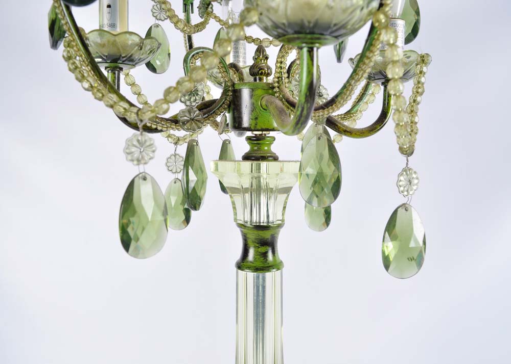 Green Beaded Lamp