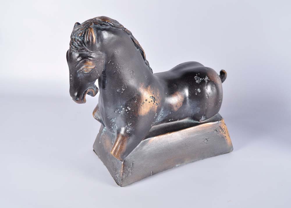 Pair of Decorative Pottery Table Sculptures