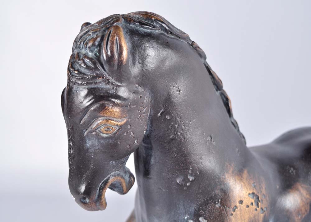 Pair of Decorative Pottery Table Sculptures