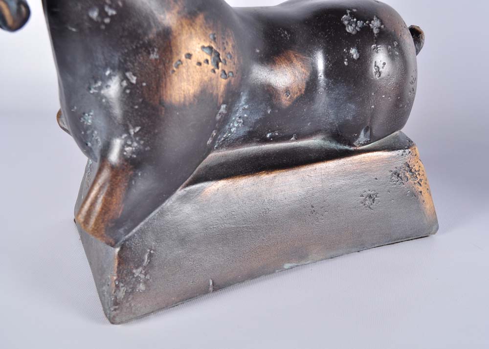 Pair of Decorative Pottery Table Sculptures