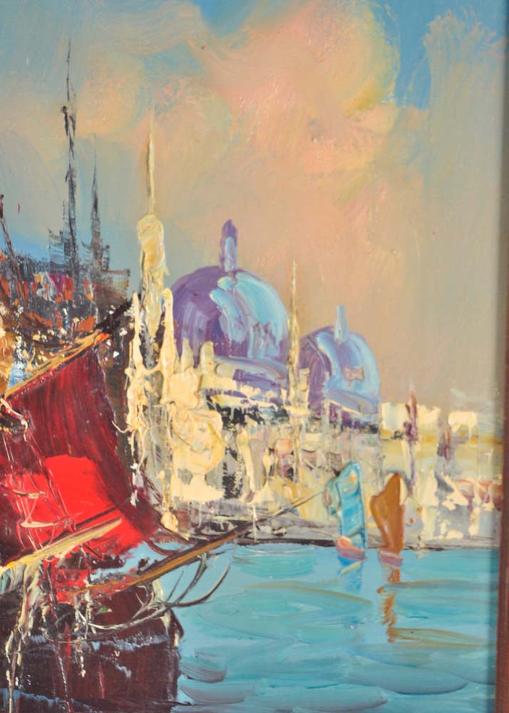 Ferini Signed Acrylic Painting