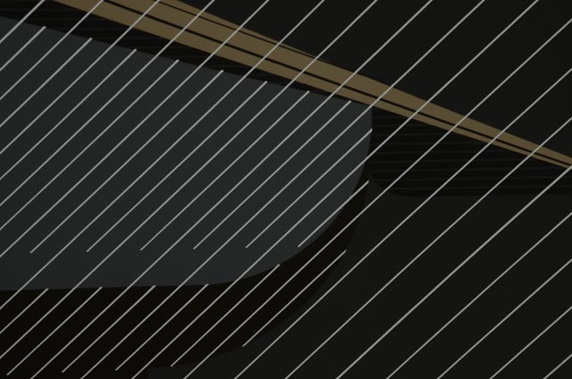 Charley Harper Signed Limited Edition Serigraph "Pelican in Downpour"