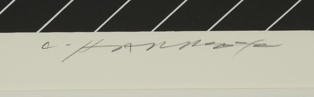 Charley Harper Signed Limited Edition Serigraph "Pelican in Downpour"