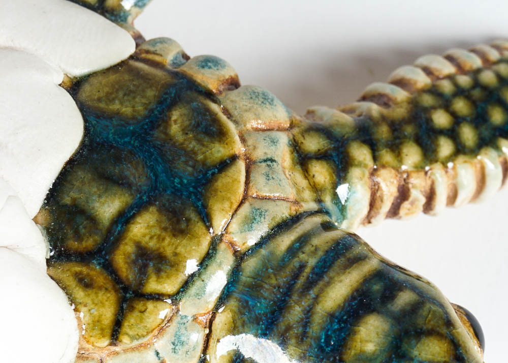 Ceramic Baby Sea Turtle Sculpture