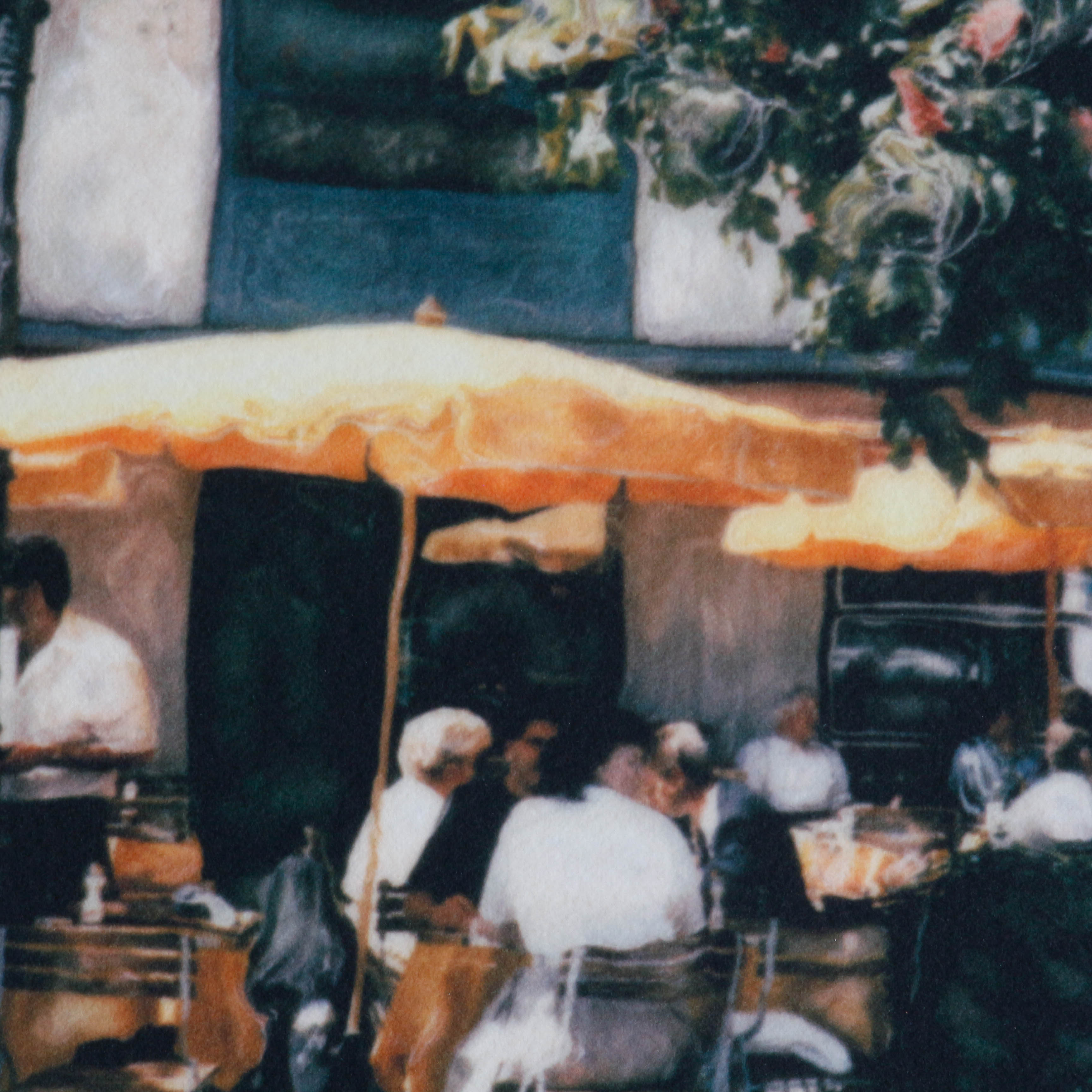 Rodriguez Giclée "Side Walk Cafe with Motorbike"