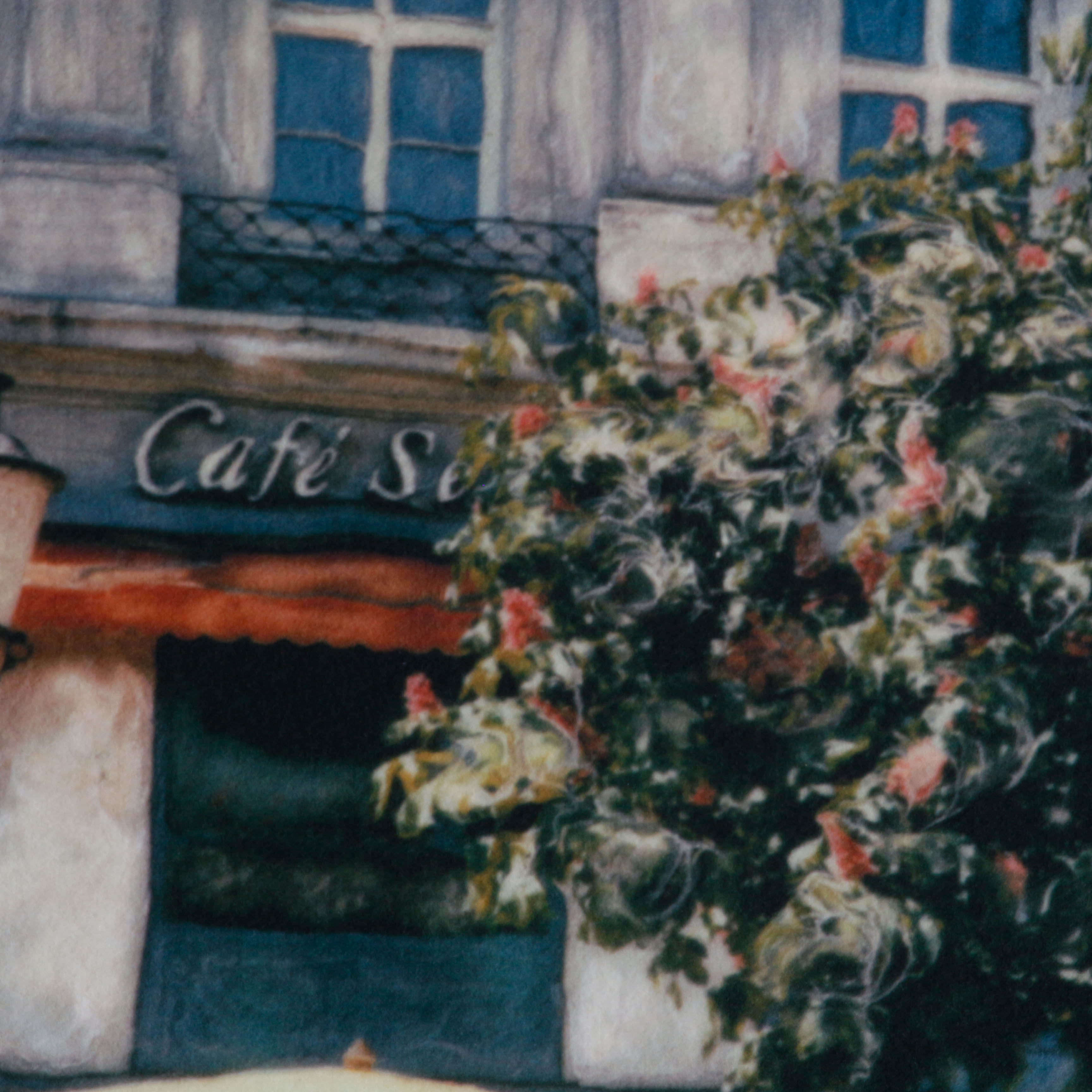 Rodriguez Giclée "Side Walk Cafe with Motorbike"