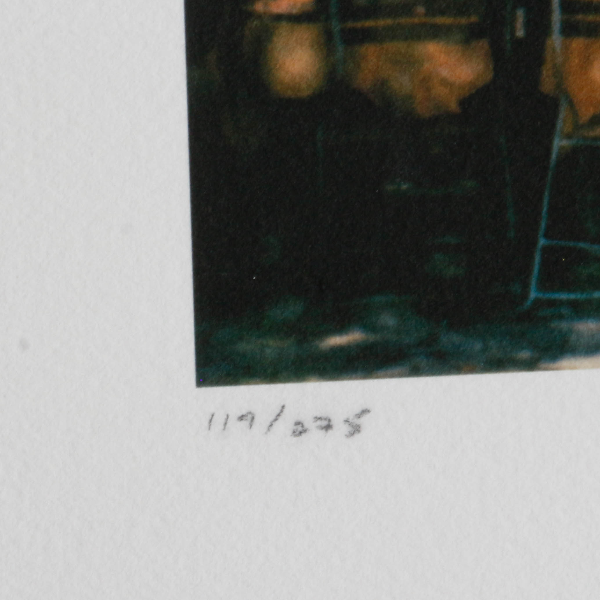 Rodriguez Giclée "Side Walk Cafe with Motorbike"