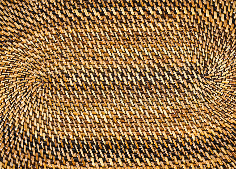 WIlliams-Sonoma Woven Nito Fiber Chargers and Tray with Basket