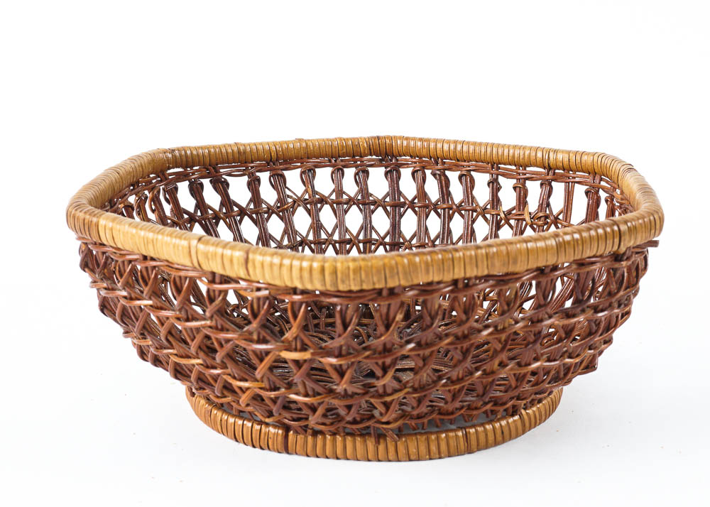 WIlliams-Sonoma Woven Nito Fiber Chargers and Tray with Basket