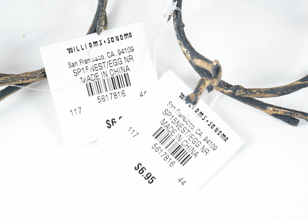 WIlliams-Sonoma Woven Nito Fiber Chargers and Tray with Basket