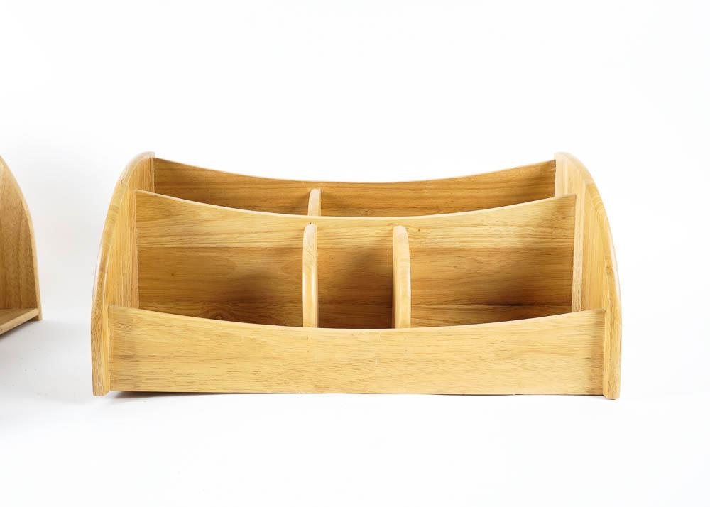 Solid Wood Kitchen Organizers and Cookbook Stand