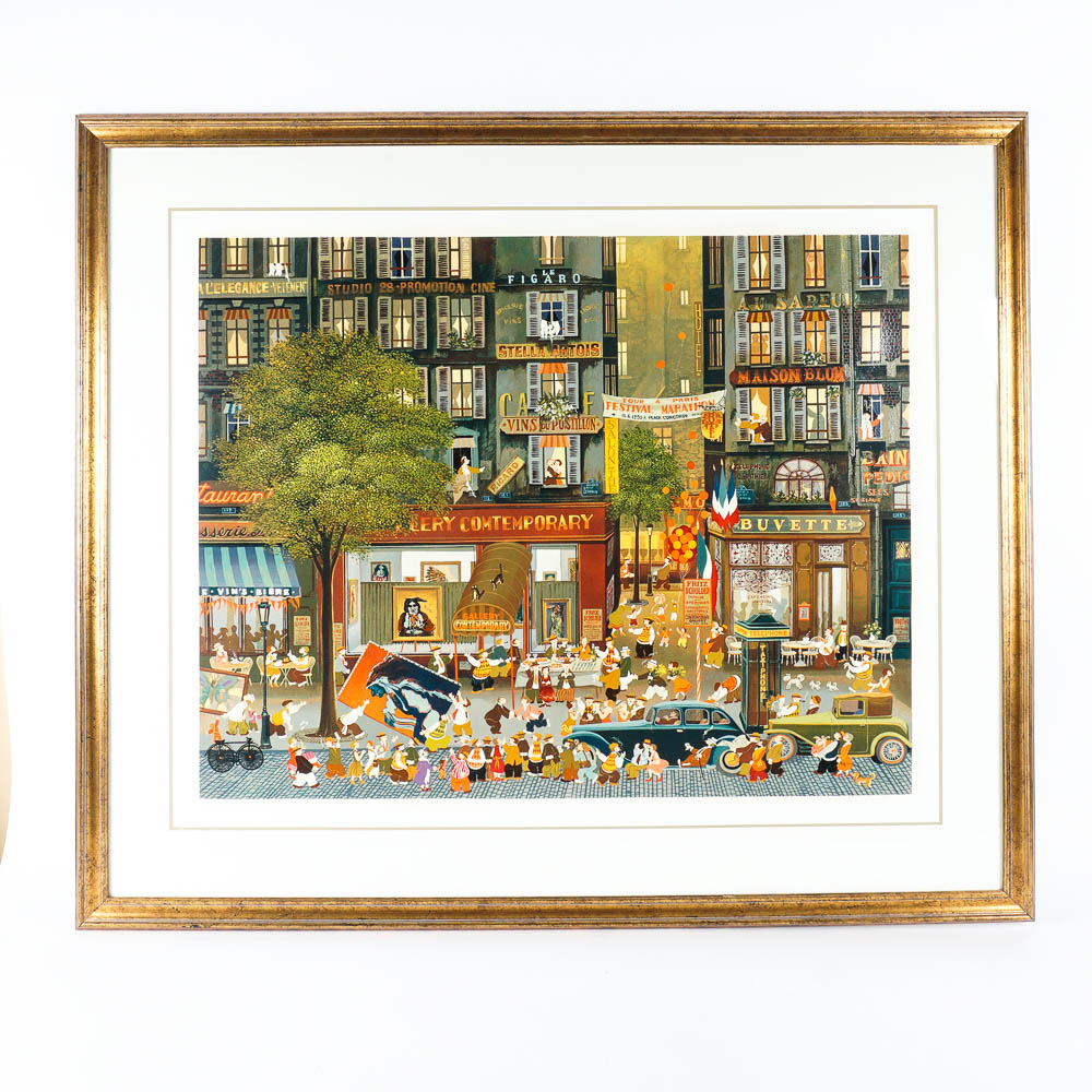 Hiro Yamagata Signed Serigraph "Exhibition 1980"