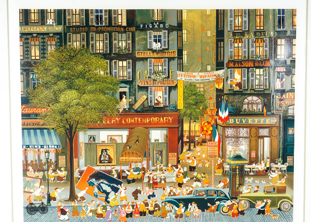 Hiro Yamagata Signed Serigraph "Exhibition 1980"