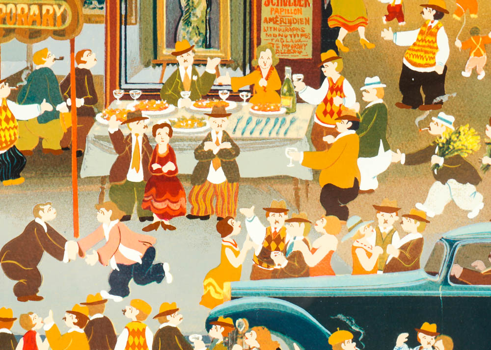 Hiro Yamagata Signed Serigraph "Exhibition 1980"