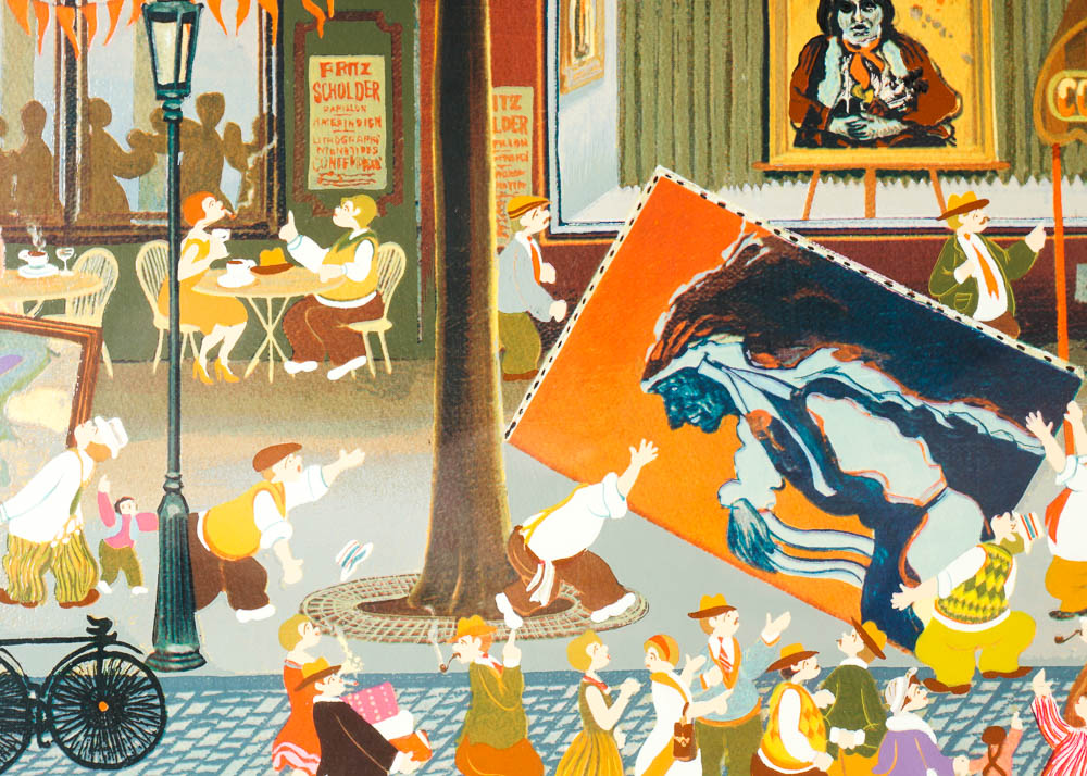 Hiro Yamagata Signed Serigraph "Exhibition 1980"