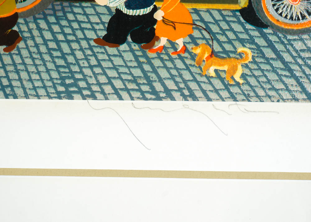 Hiro Yamagata Signed Serigraph "Exhibition 1980"