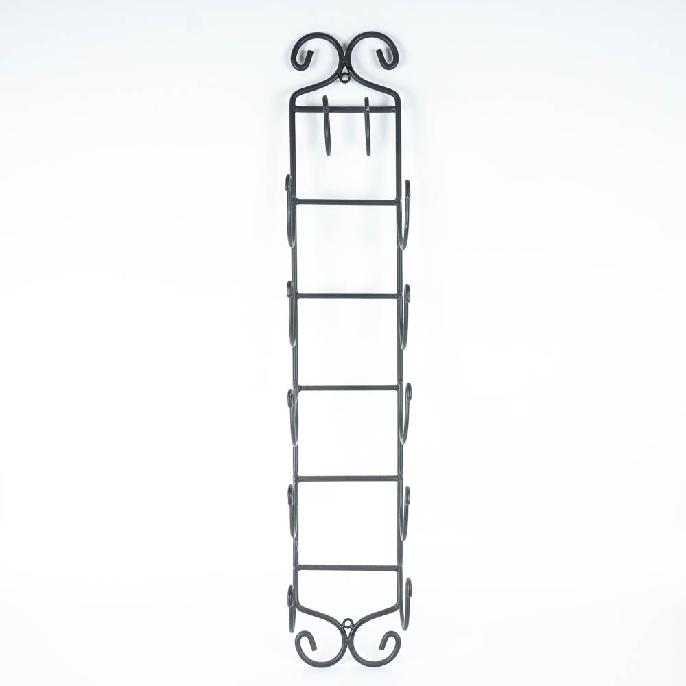 Wrought Metal Hanging Wine Bottle Rack