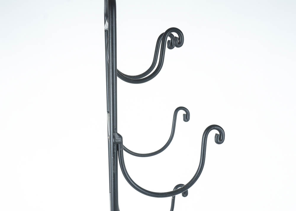 Wrought Metal Hanging Wine Bottle Rack