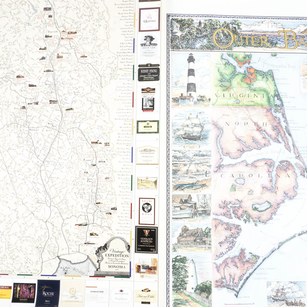 Decorative Maps of North America