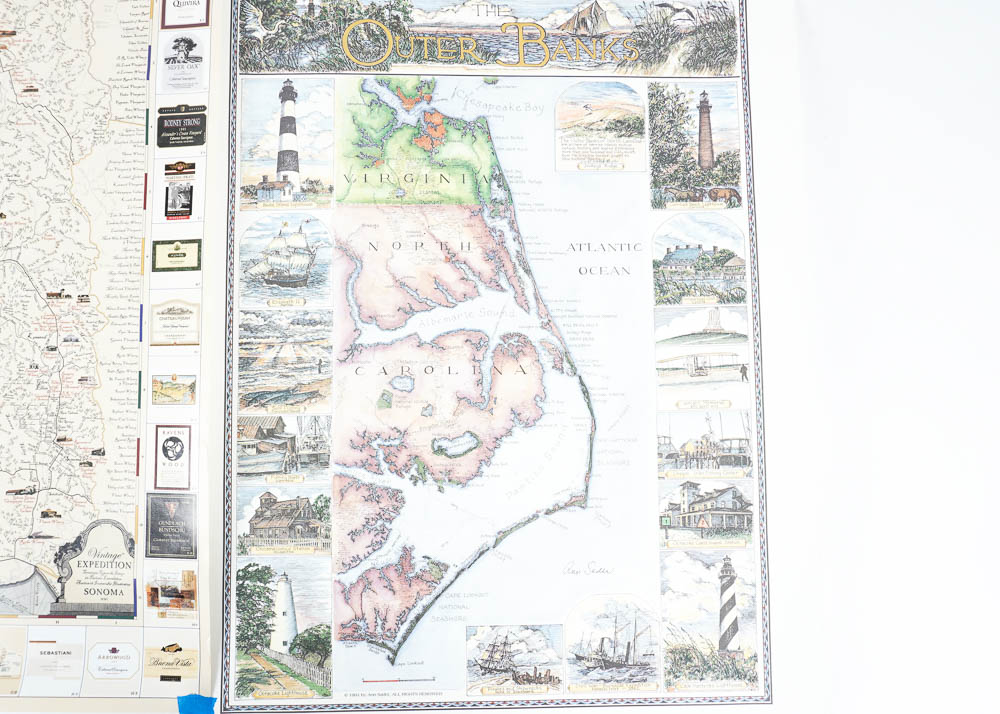 Decorative Maps of North America