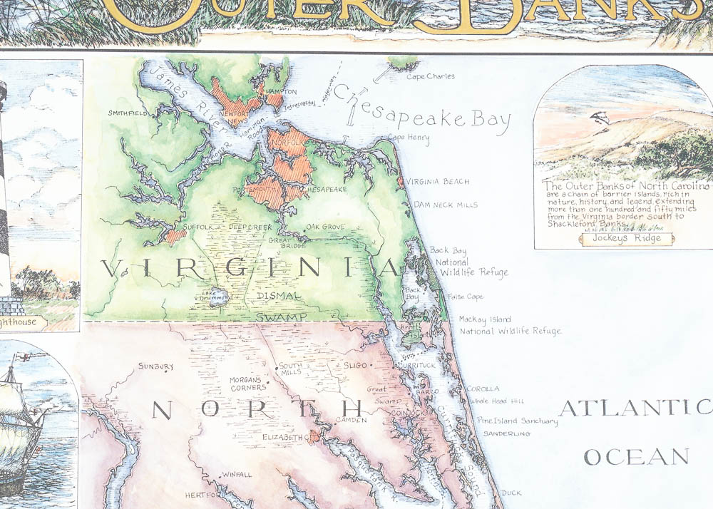 Decorative Maps of North America