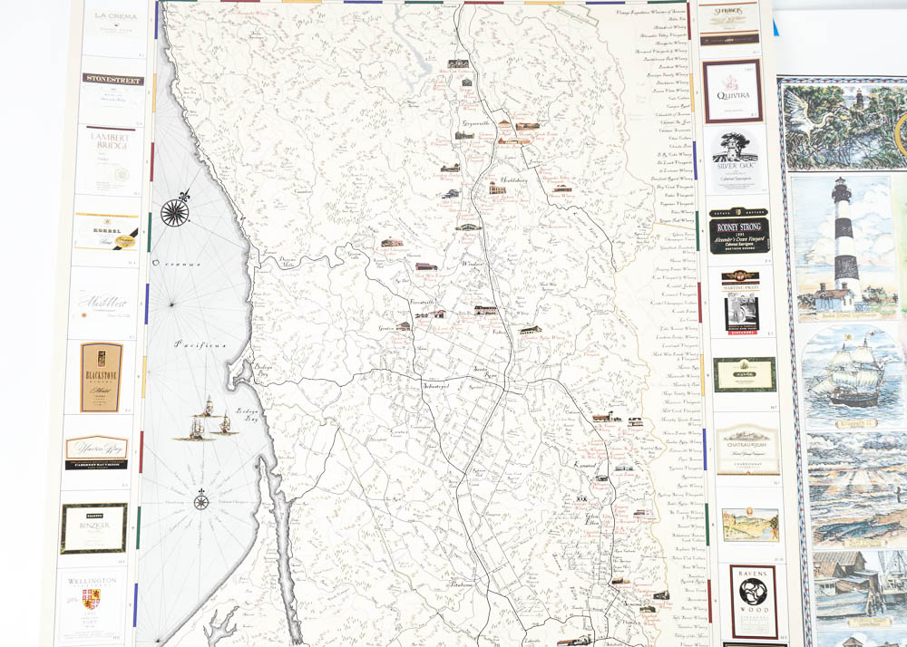 Decorative Maps of North America