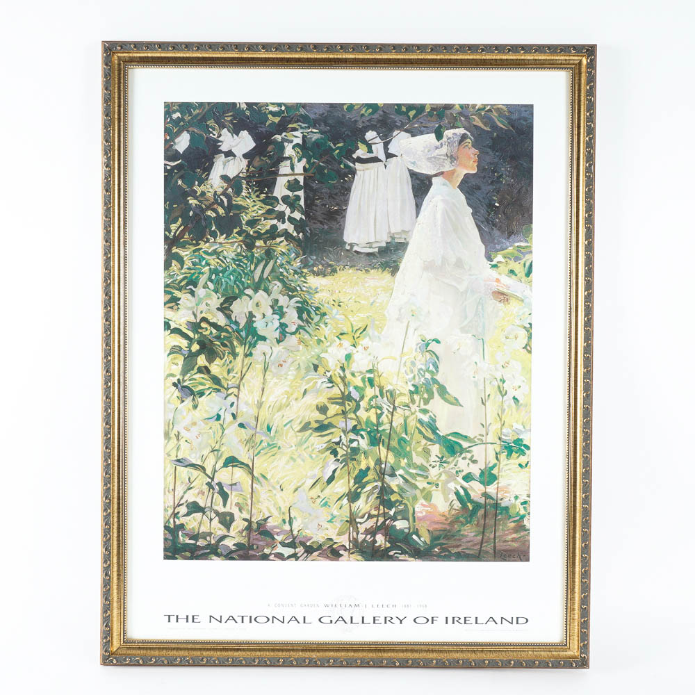 National Gallery of Ireland Print of William Leech's "A Convent Garden"