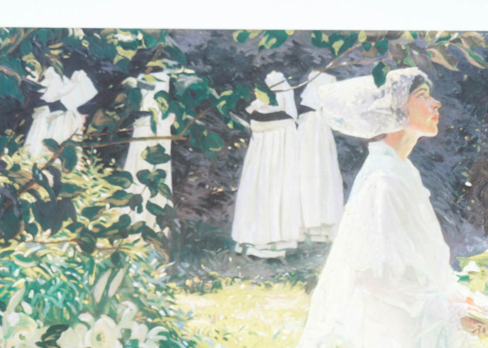 National Gallery of Ireland Print of William Leech's "A Convent Garden"