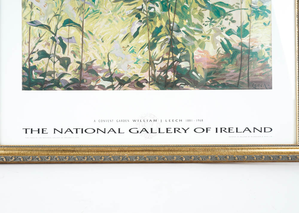National Gallery of Ireland Print of William Leech's "A Convent Garden"