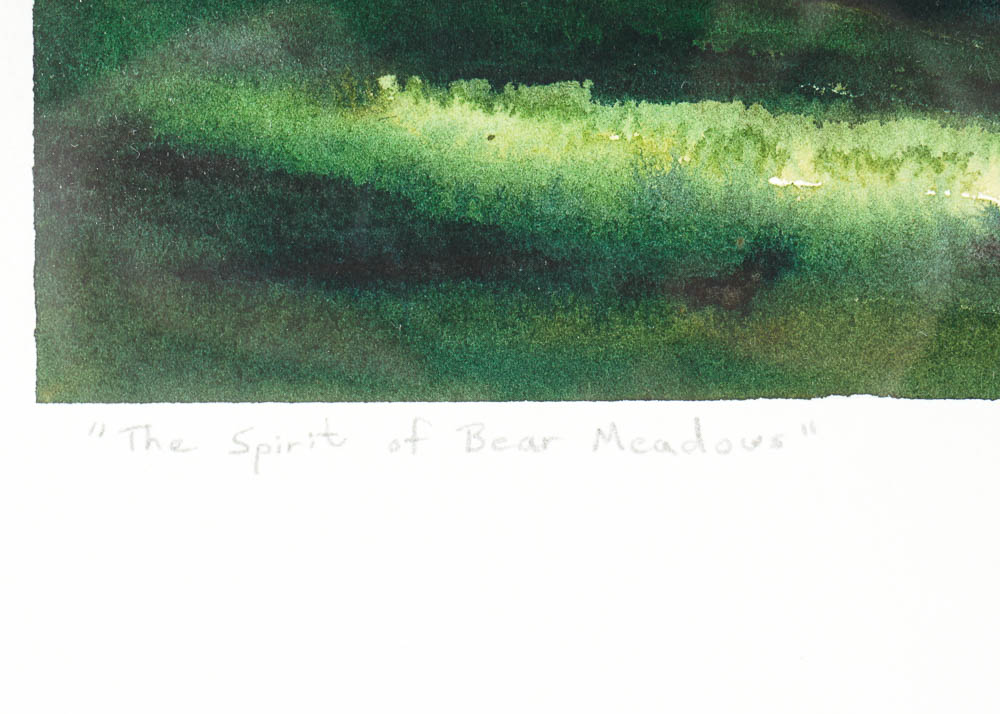 "The Spirit of Bear Meadow" Watercolor on Handmade Paper by Mike McFarland