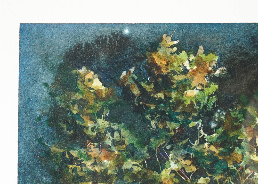 "Twilight of Summer" Watercolor on Handmade Paper by Mike McFarland